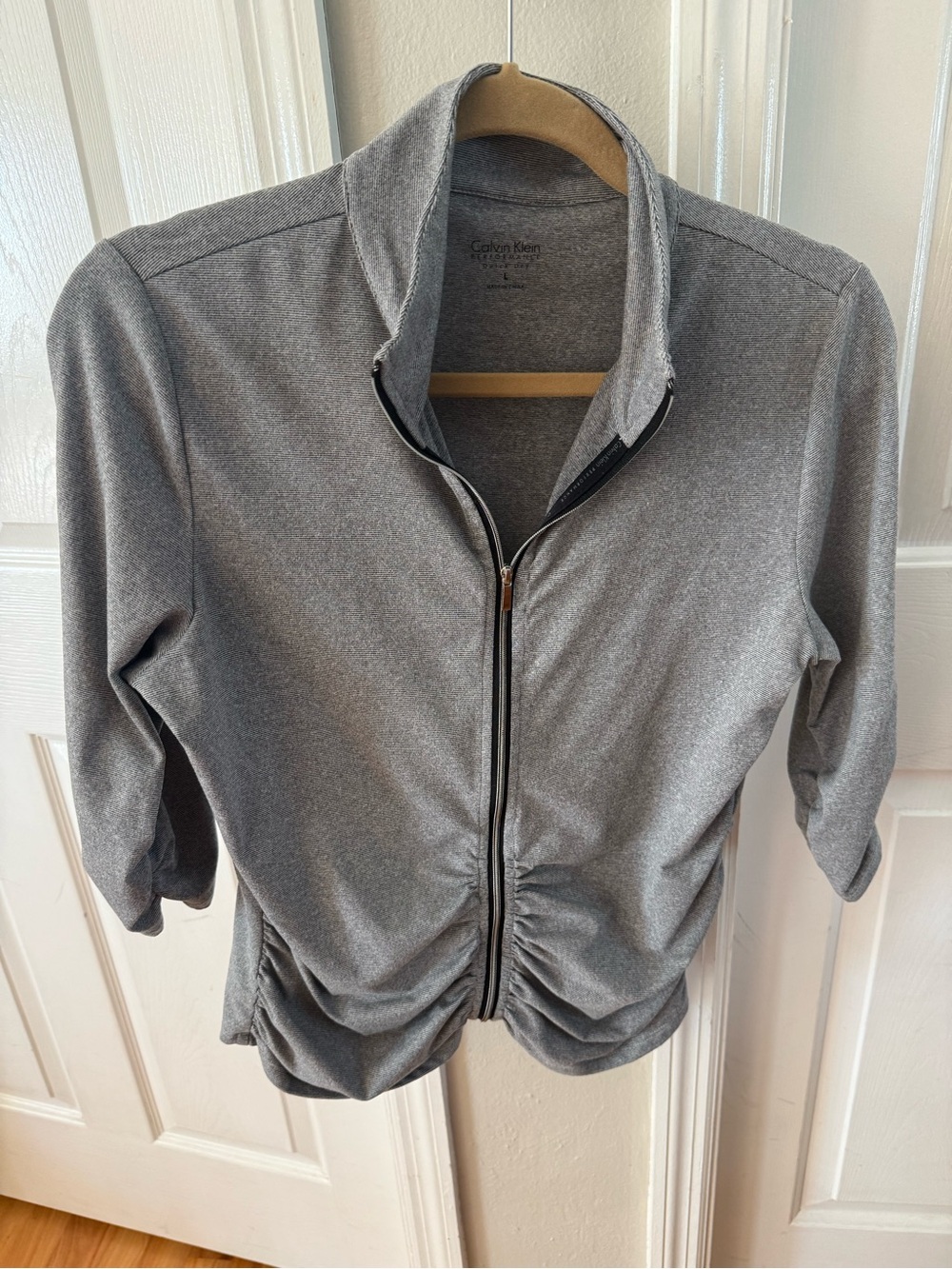 Calvin Klein Gray Zip-Up Jacket